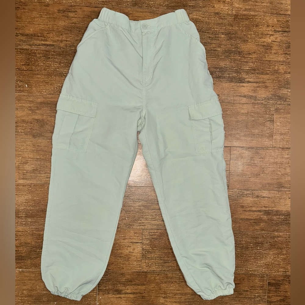 Divided Light Green Ankle Cargo Pants